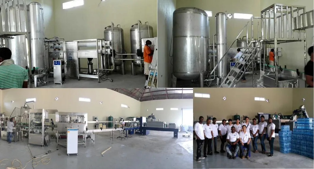 2000b/h 500ml Drinking Water Bottle Rinsing Filling Capping Machine
