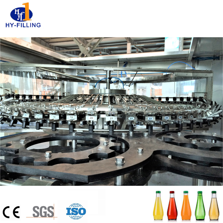 2021 Auto Fruit Juice Tea Hot Filling Line No Carbonated Soft Drinks Glass Bottle Filling Machine for NFC Juice Fresh Juice Filling Machine 100 Percent Juicer
