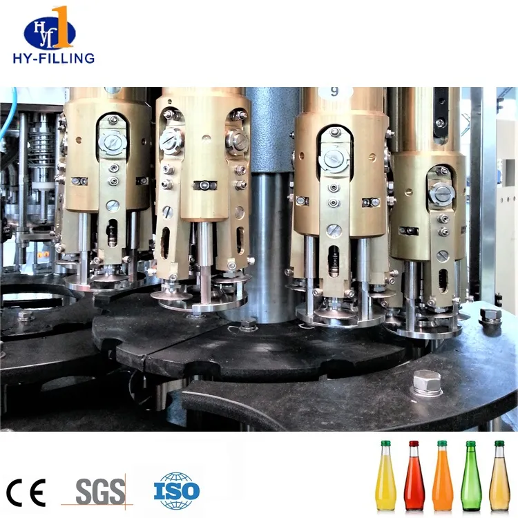2020 Auto Fruit Juice Tea Hot Filling Line No Carbonated Soft Drinks Glass Bottle Filling Machine for NFC Juice Fresh Juice Filling Machine 100 Percent Juicer