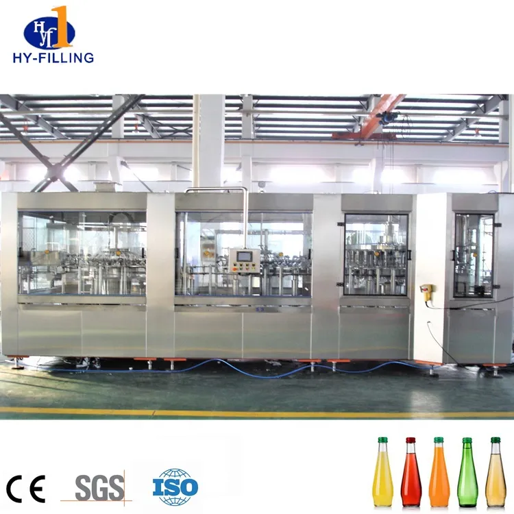 2020 Auto Fruit Juice Tea Hot Filling Line No Carbonated Soft Drinks Glass Bottle Filling Machine for NFC Juice Fresh Juice Filling Machine 100 Percent Juicer