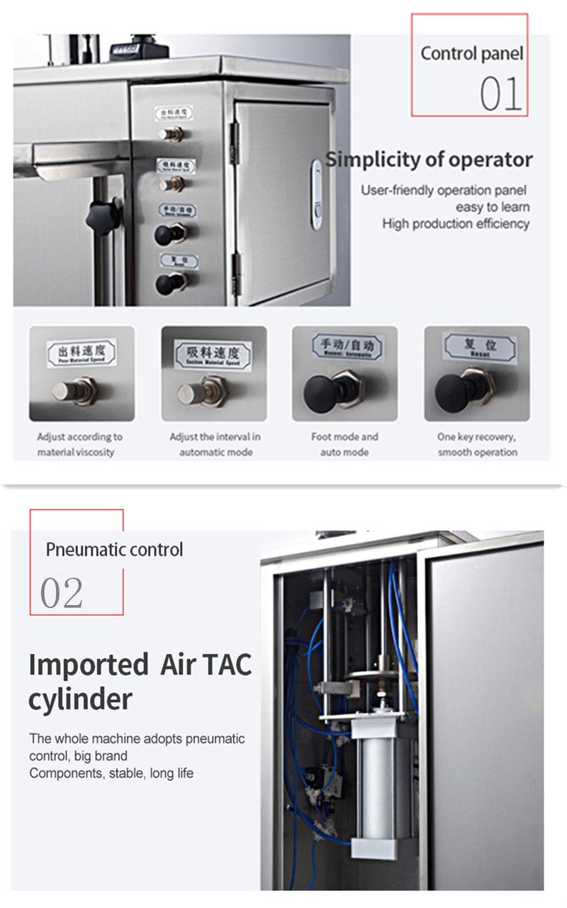 50-500ml Cream Jam Filling Machine Sauce Filling of Bottle Filling