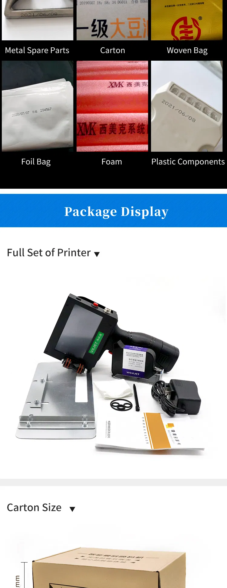 600dpi Tij Portable Product Day Expiration Date Batch Number Code Printer Ink Jet Printing Coding