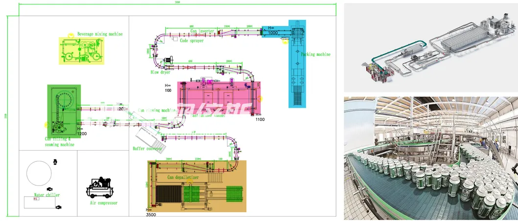Automatic 100 to 150cph Canned Carbonated Drinks Filling Machine Canning Sealing Production Line