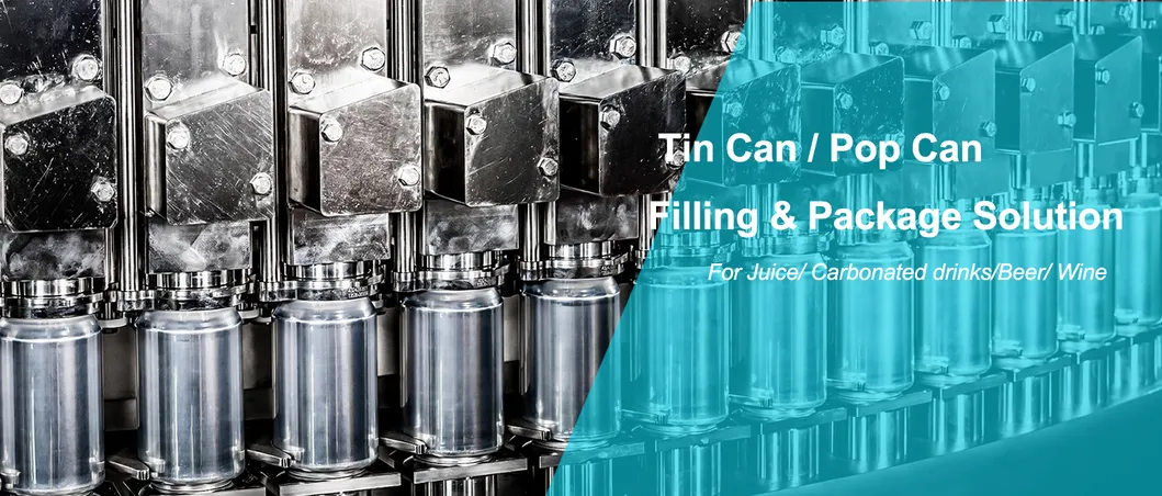 Automatic 100 to 150cph Canned Carbonated Drinks Filling Machine Canning Sealing Production Line