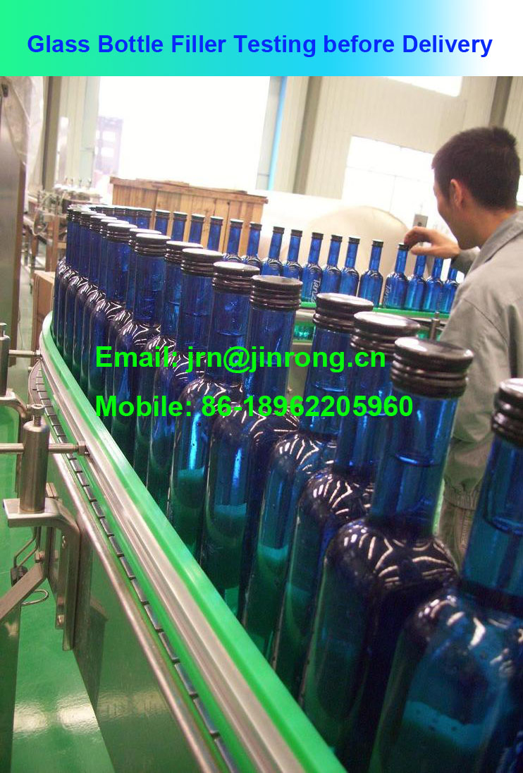 Automatic Alcoholic Beverage Filling Machine in Glass Bottle