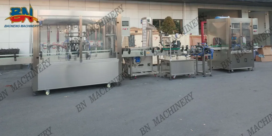Automatic Bottle Sauce Jam Ketchup Paste Filling Machine with Vacuum Capping Packaging Line