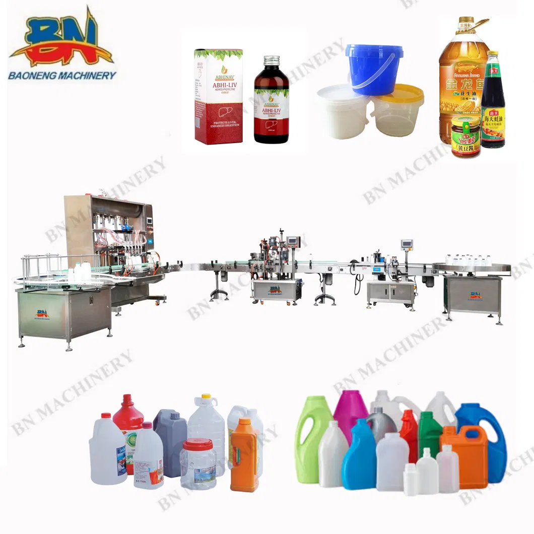 Automatic Bottle Sauce Jam Ketchup Paste Filling Machine with Vacuum Capping Packaging Line