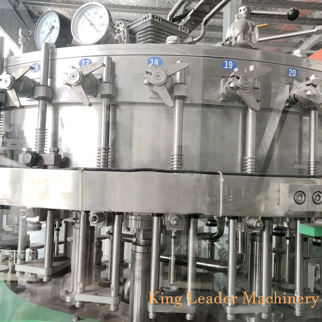 Automatic Carbonated Cola Liquid Soda Water Glass Bottle Filling Machine