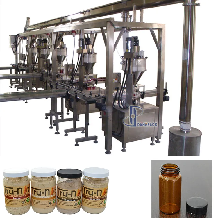 Automatic Coffee Milk Spice Canned Powder Filling Machine