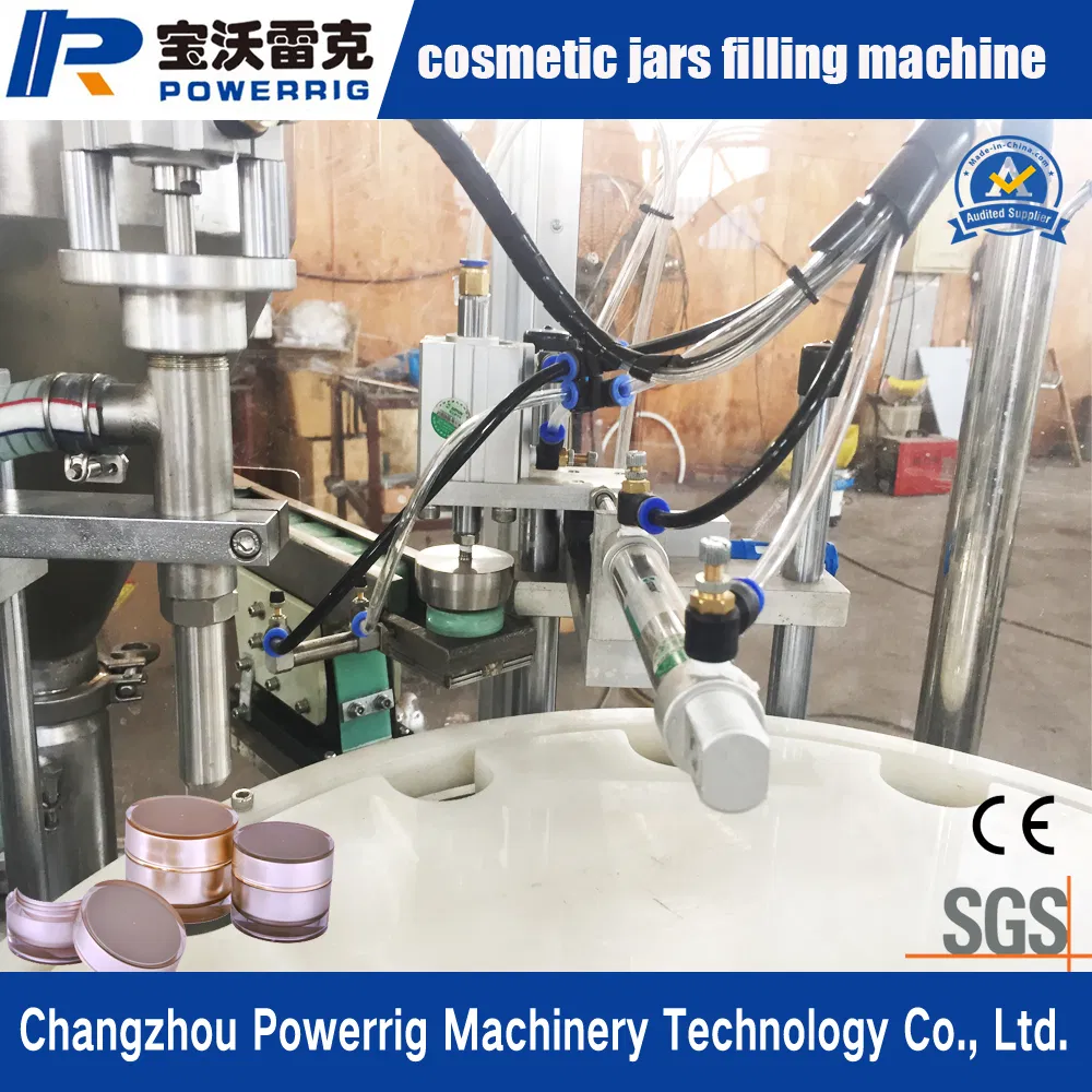 Automatic Cosmetic Cream Jar Filling Capping Machine for Hair Wax