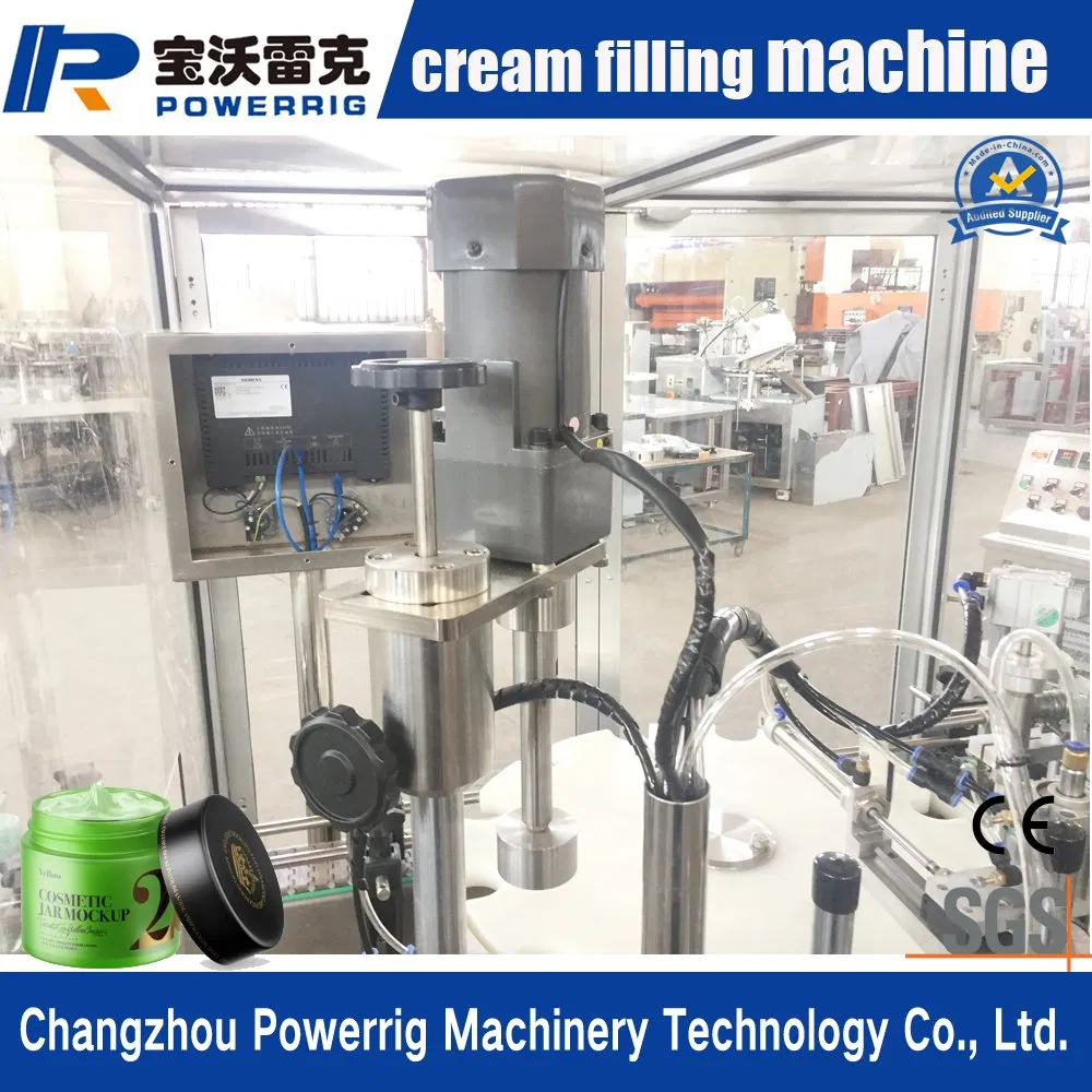 Automatic Cosmetic Cream Jar Filling Capping Machine for Hair Wax
