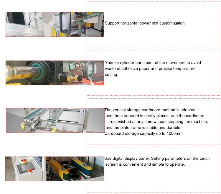 Automatic Food Shape Cardboard Box Carton Case Erector Machine