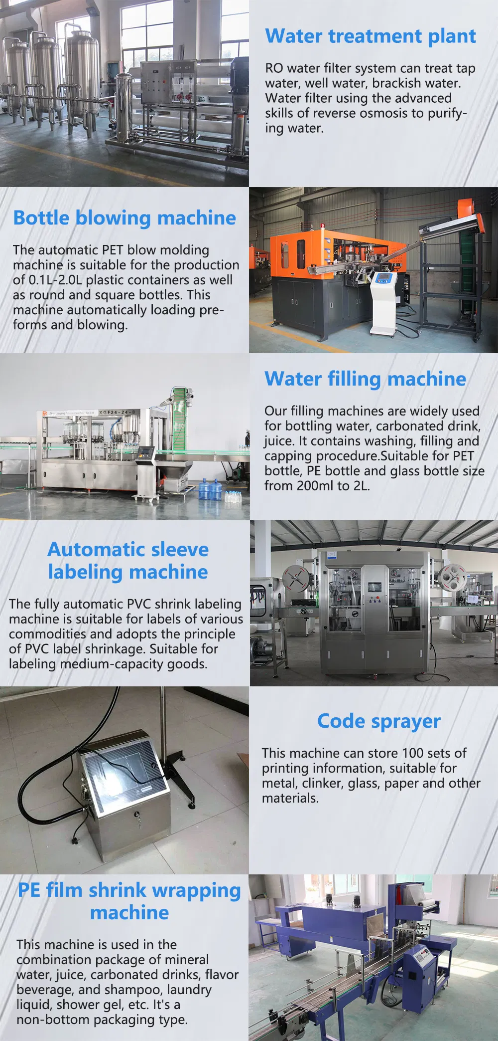 Automatic Full Pressure Pure Water Beverage Drink Filling Machine