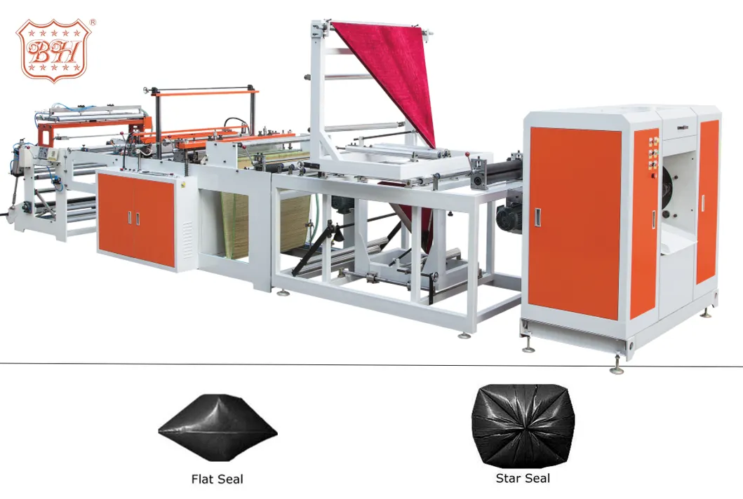 Automatic Heave Duty Garbage Bin Bag Making Machine Trash Bag Converting Equipment Plastic Bag Maker
