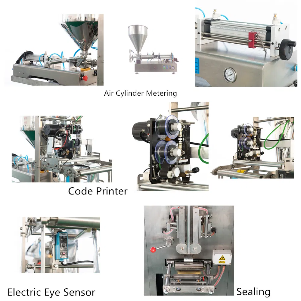 Automatic Honey/Ketchup/Sauce/Oil/Lotion/Shampoo/Tomato Paste Packaging Machinery Sachet Food Filling Sealing Wrapping Packing Machine