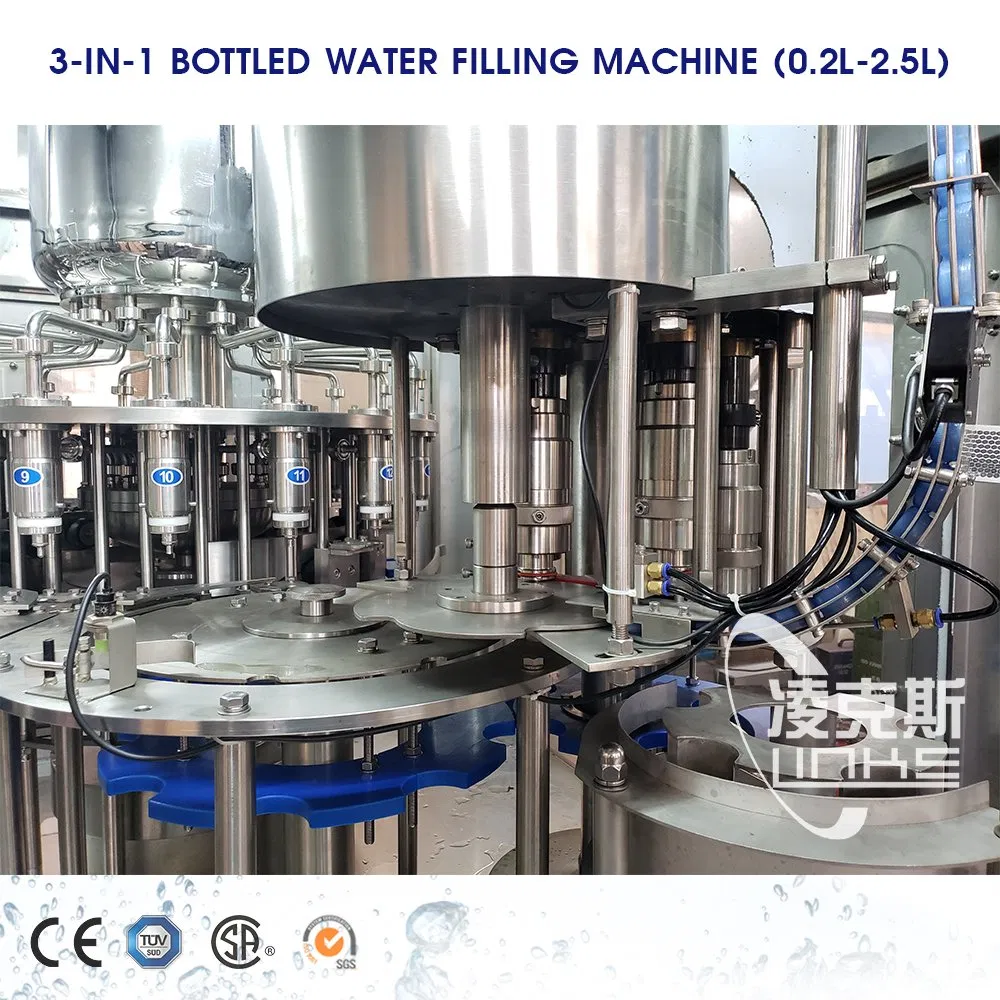Automatic Juice/ Soft Drink /Water / Energy Drink, Carbonated Drink / Tea Drink / Beer Sparking Wine Glass Bottle Filling Machine