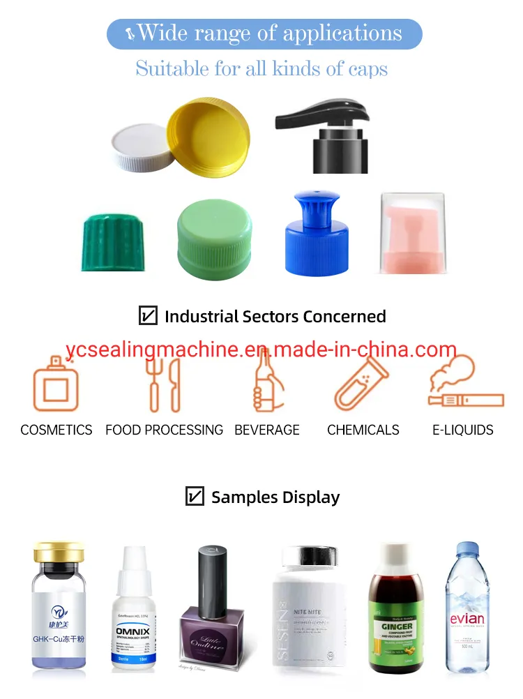 Automatic Linear Capping Machine for Glass and Plastic Bottle Pump Capper