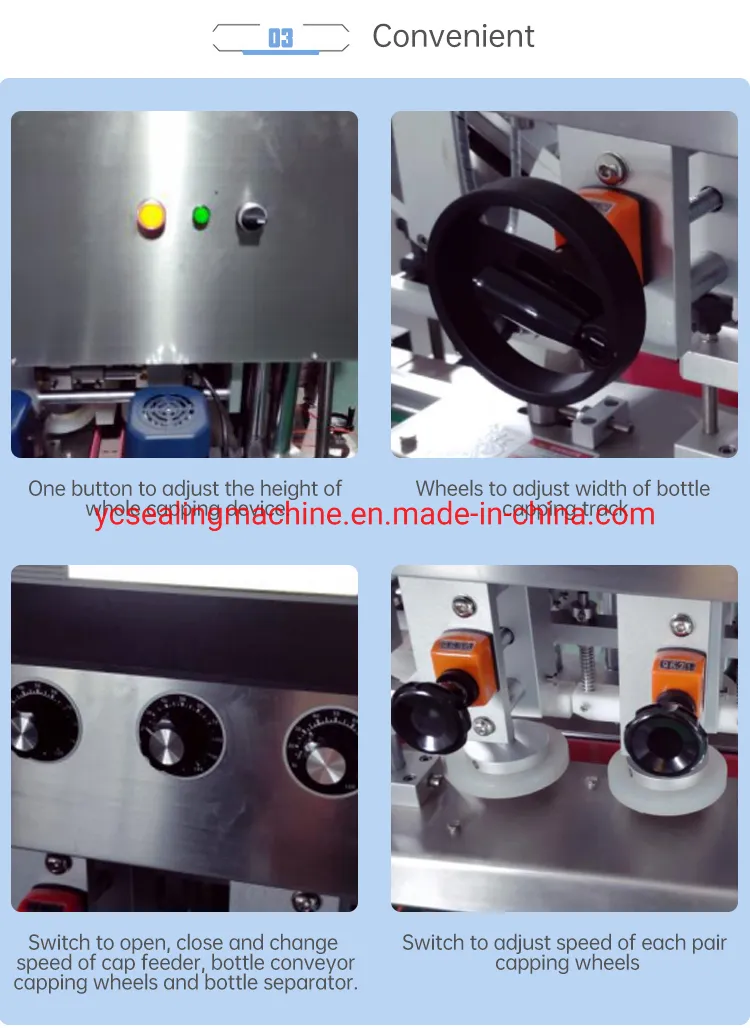 Automatic Linear Capping Machine for Glass and Plastic Bottle Pump Capper