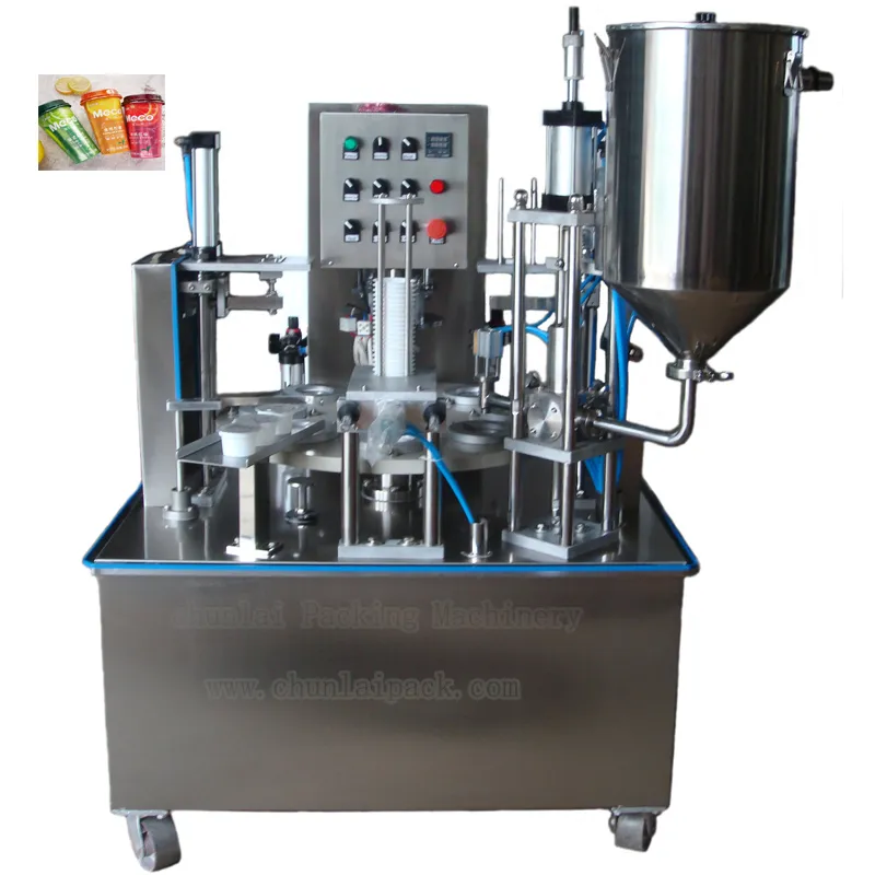Automatic Liquid Cup Juice Milk Water Cup Filling Sealing Machine