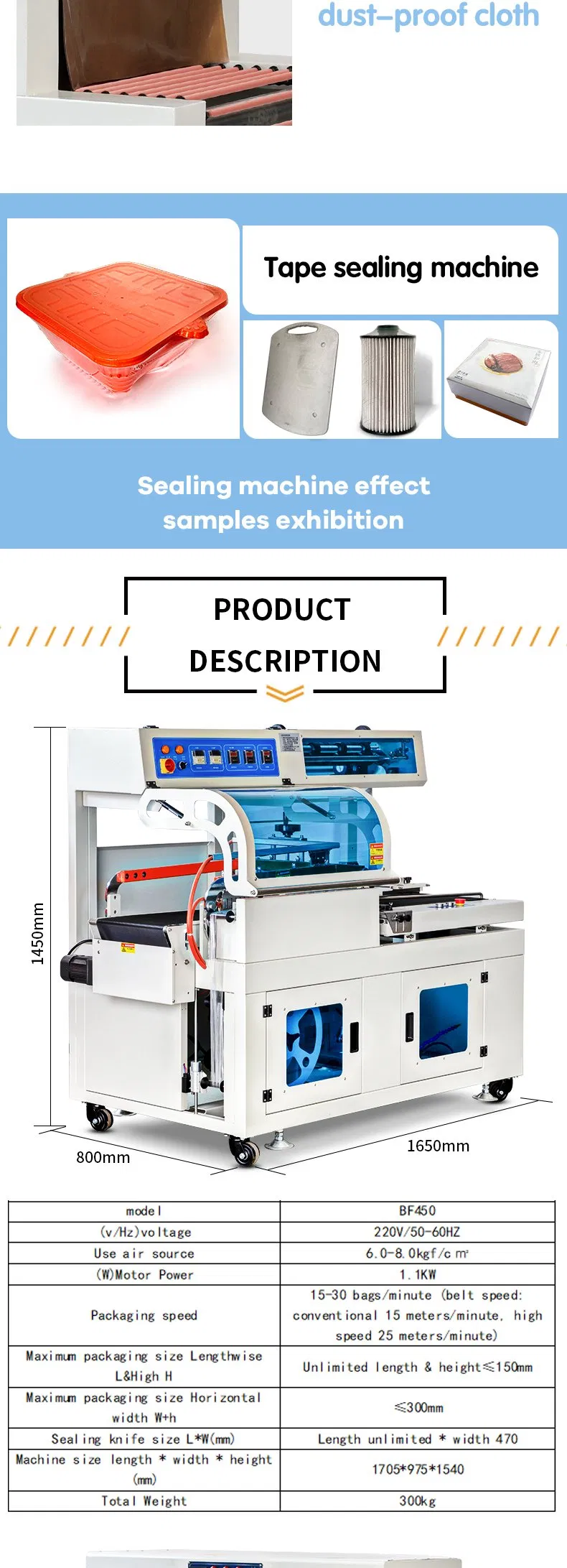Automatic Operation L Type Sealing Machine with Simple Adjustment
