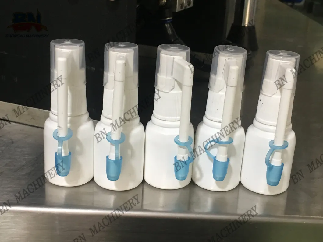 Automatic Pharmaceutical & Cosmetic Bottle Nasal/Mouth Spray Liquid Filler Capper with Top-Quality Supply