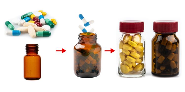 Automatic Pharmaceutical Electric Gel Capsule Pill Tablet Counting Machine