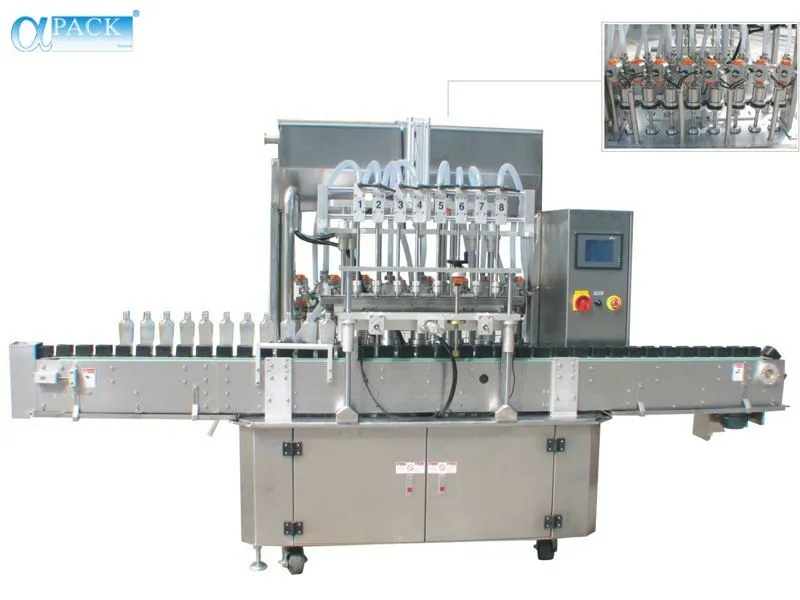 Automatic Piston Type Multi-Head Liquid Bottle Oil Filling Machinery for Packing Machine (AFL-820G-2500)