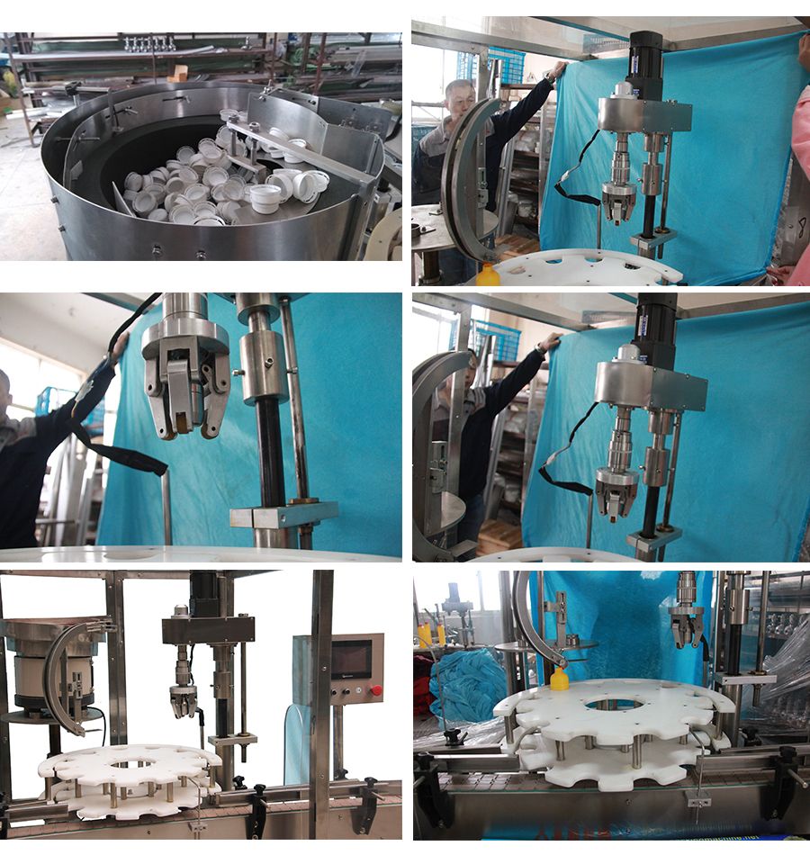 Automatic Rotary Capping Machine with Protection Cover for Yougurt (HC-50)