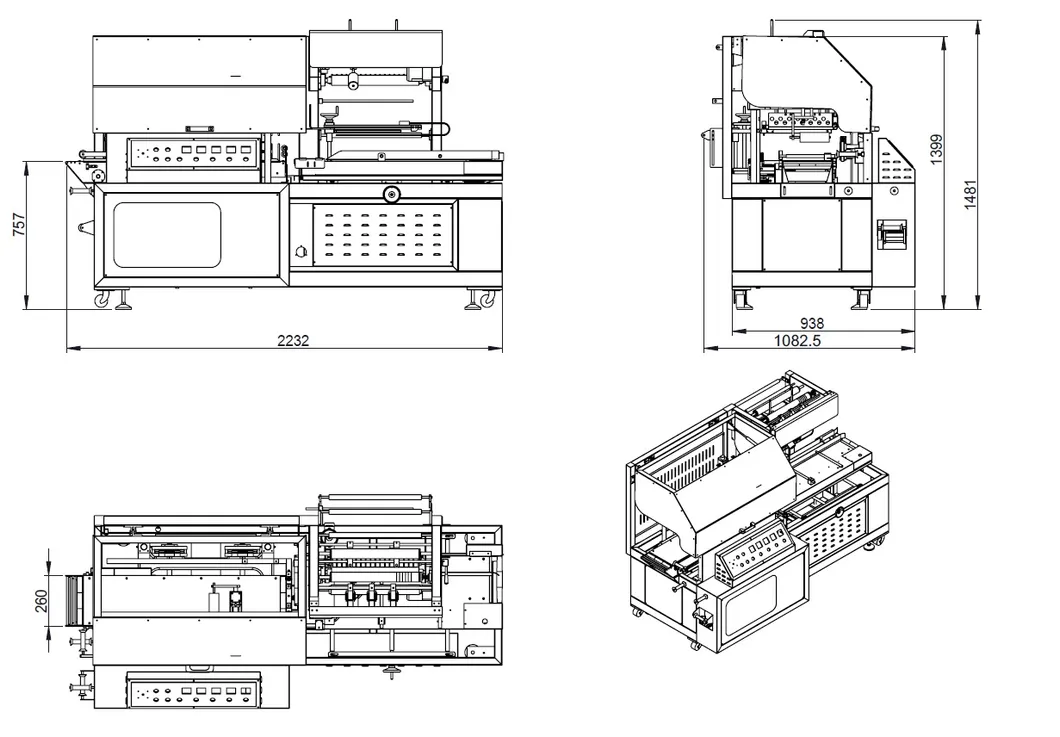 Automatic Shrink Tunnel for Novel Packaging Machine