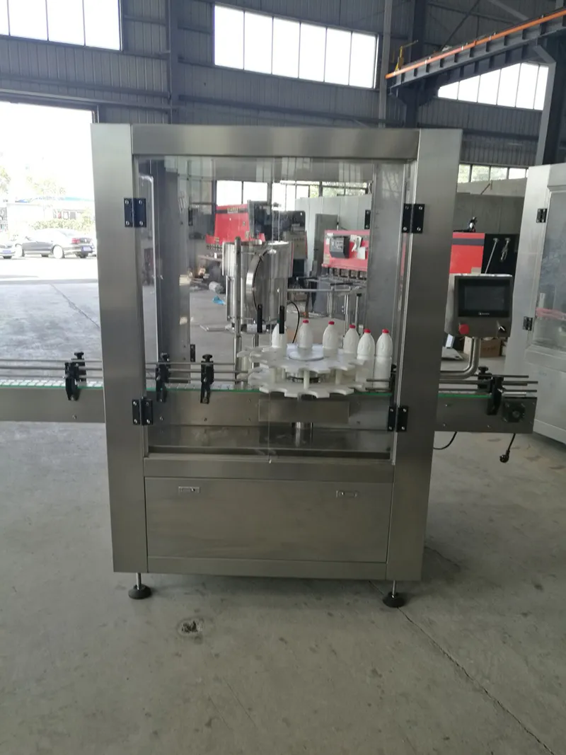 Automatic Stainless Steel Piston Press Screw Capping Equipment for Cleaning Detergent