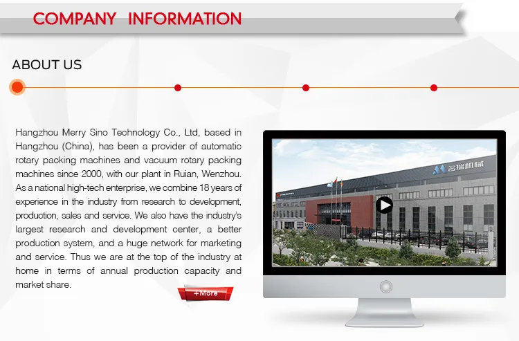 Automatic Zipper Pouch Beef Jerky Rotary Packaging Machinery with Elevator