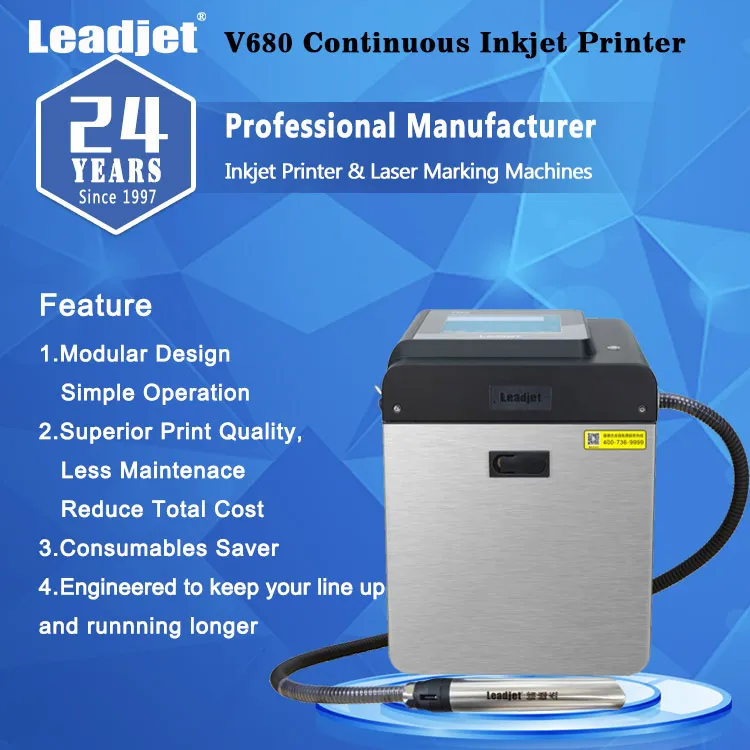 Cij Inkjet Printer Date Batch Number Coding Machine for Food Packaging