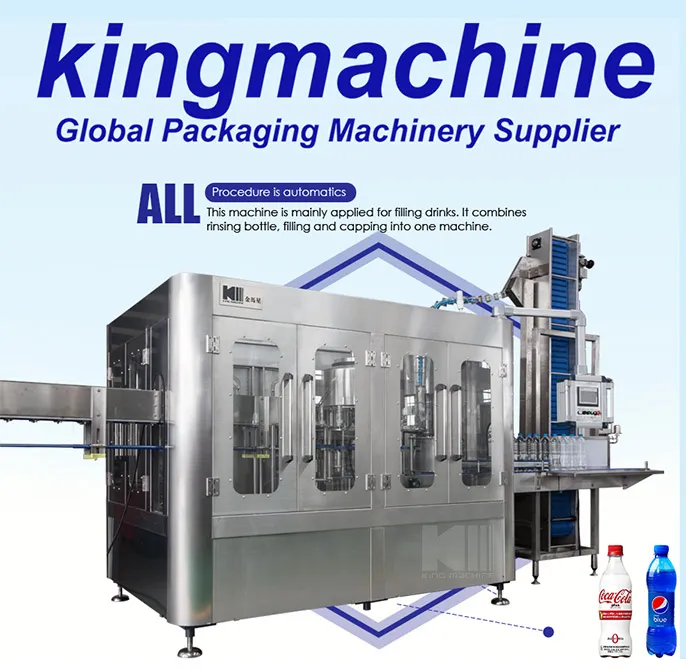 Coca Cola Carbonated Soft Drink Beverage Soda Water Filling Machine