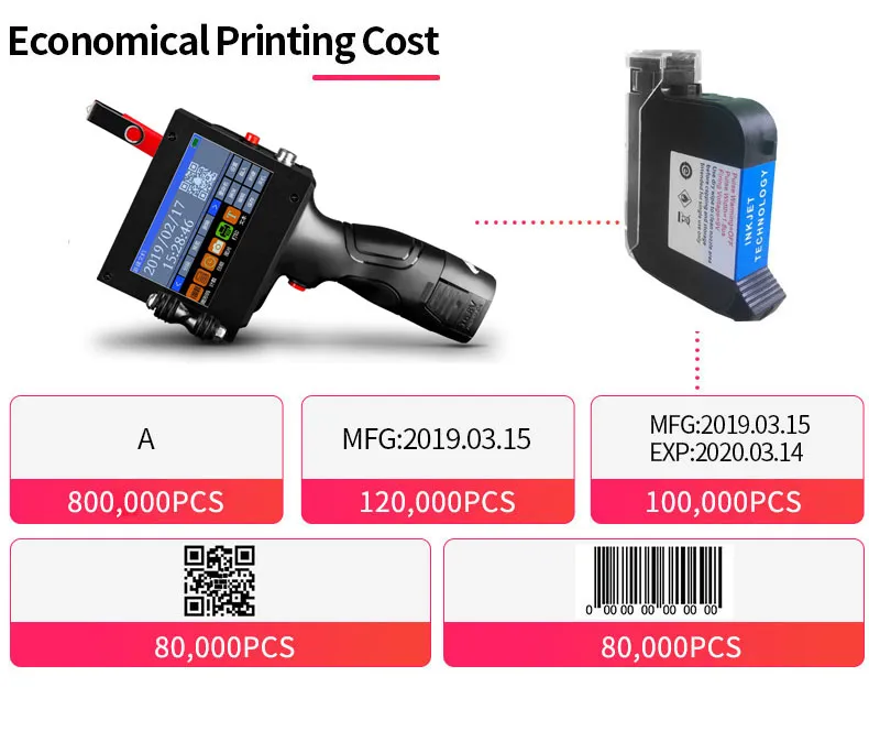 Coditeck 12.7mm English Tij Printer