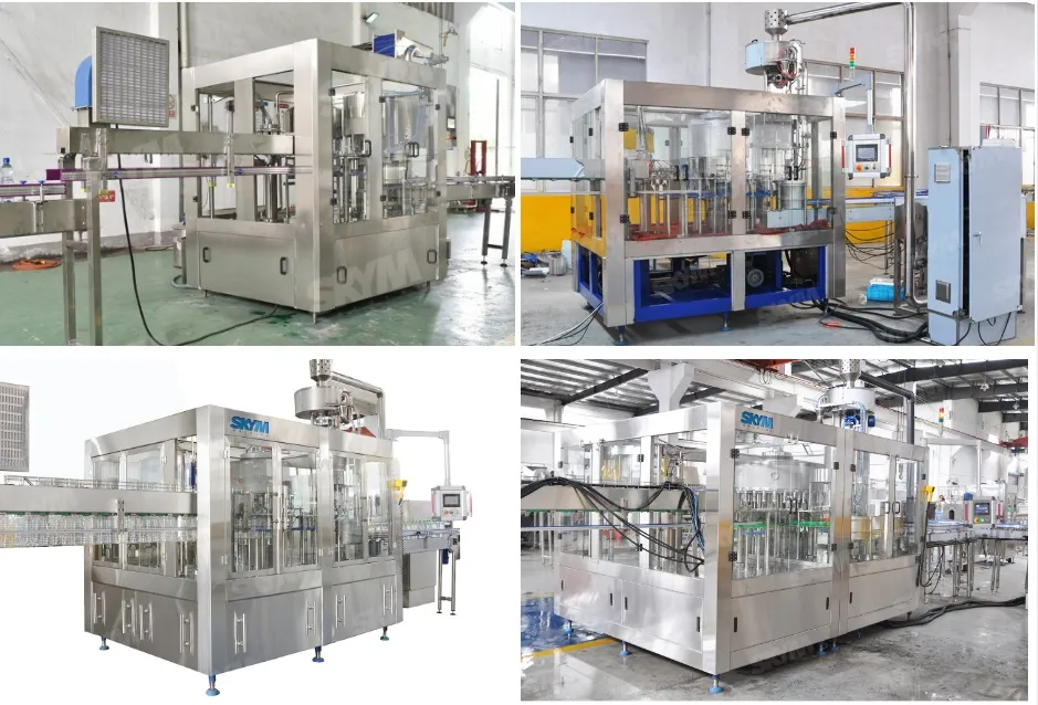 Complete Bottled Natural Mineral Sparking Water Filling Making Packing Machine Production Line