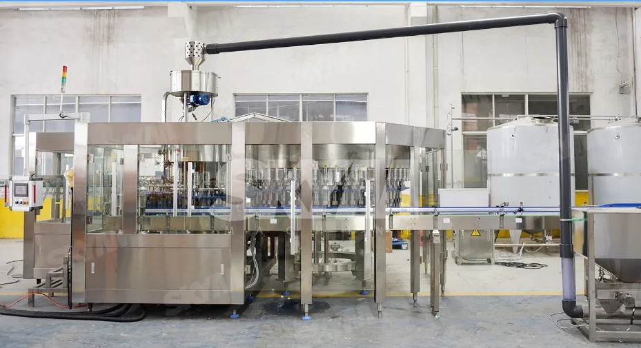 Complete Bottled Natural Mineral Sparking Water Filling Making Packing Machine Production Line