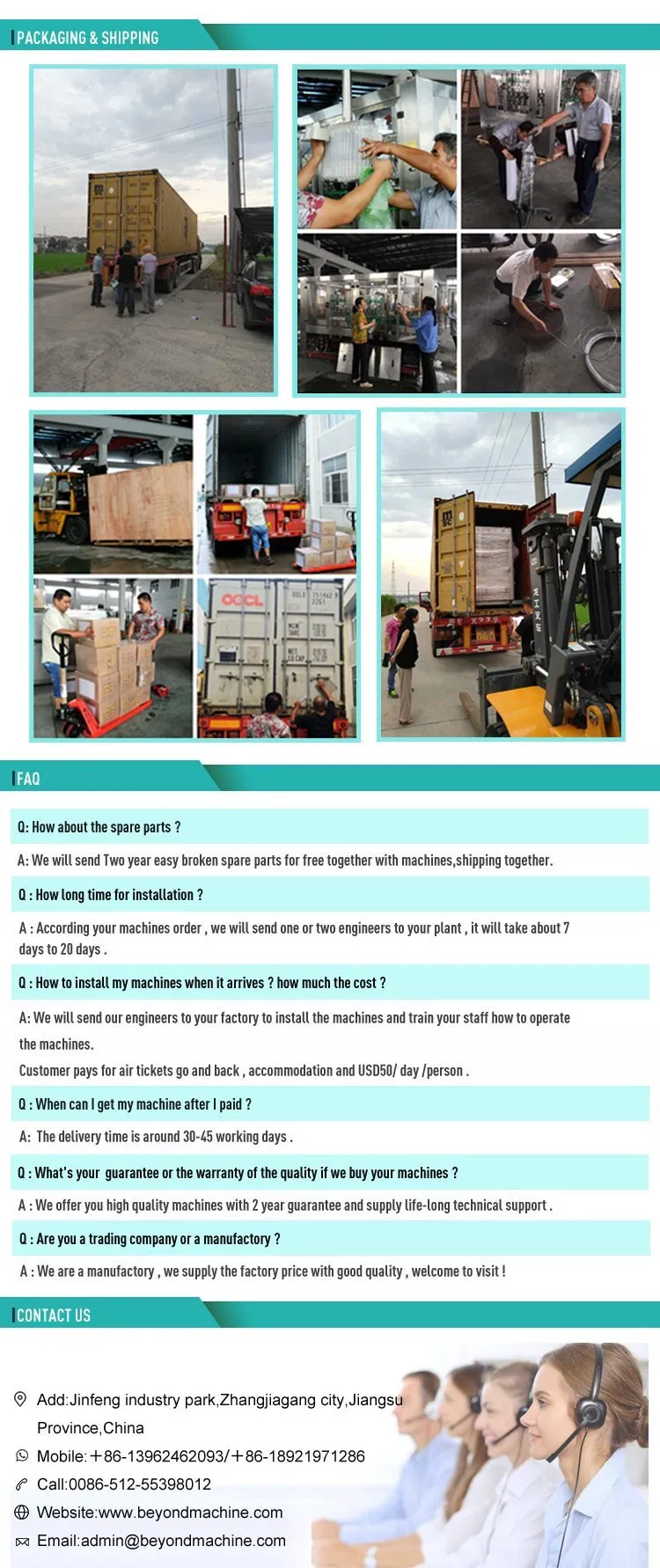 Complete Carbonated Soda Water Production Plant