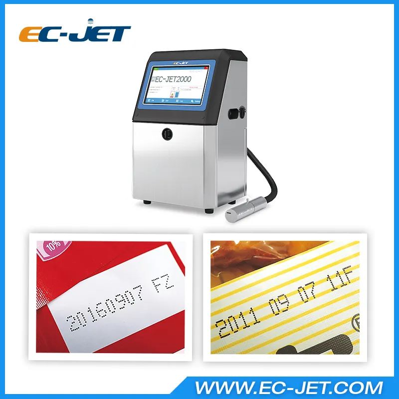 Continuous Inkjet Printer Coding Machine for Expiry Date Printing (EC-JET2000)