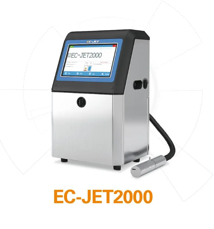 Continuous Inkjet Printer Coding Machine for Expiry Date Printing (EC-JET2000)