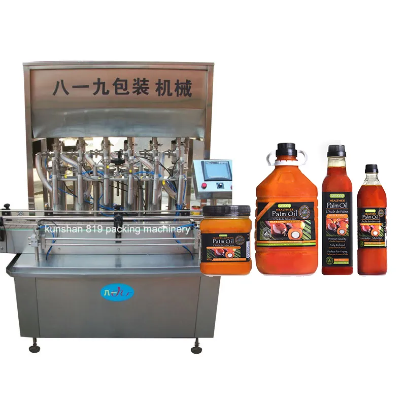 Cream/Peanut Butter/Thick Oil/Viscous Liquid Bottling Machine Tomato Paste Hot Sauce Honey Jar Ketchup Bottle Filling Palm Oil Packaging Machine