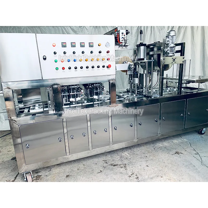 Customized Automatic Curd Cup Bowl Filling Sealing Machine