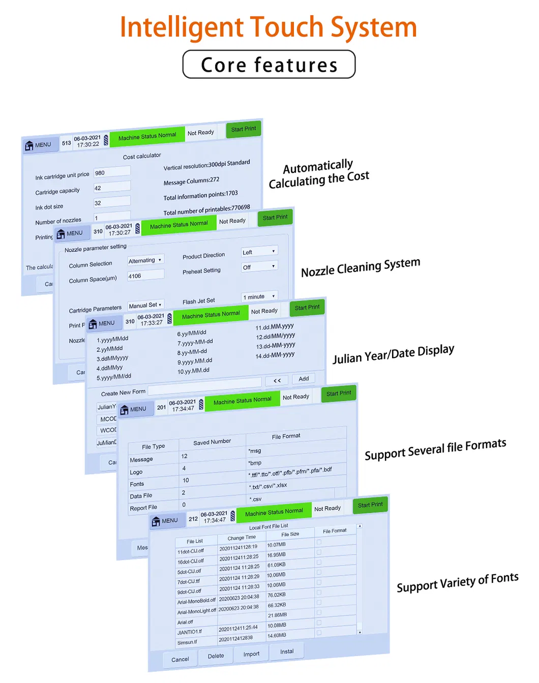 Docod OEM/ODM T600-6 Thermal Printer Ink Expiration Date Stamp Machine Barcode Paper for Tyre Expiry Date for Caffe Egg Bag for PV Pipe Sponge