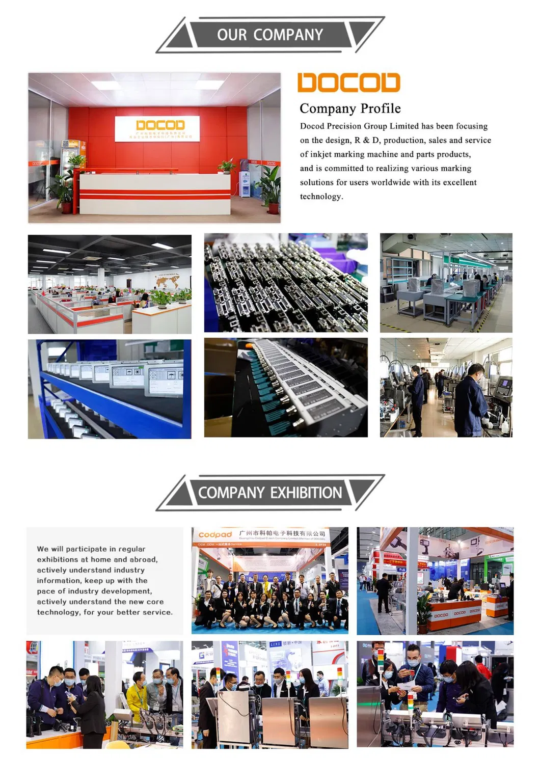 Docod OEM/ODM T600-6 Thermal Printer Ink Expiration Date Stamp Machine Barcode Paper for Tyre Expiry Date for Caffe Egg Bag for PV Pipe Sponge