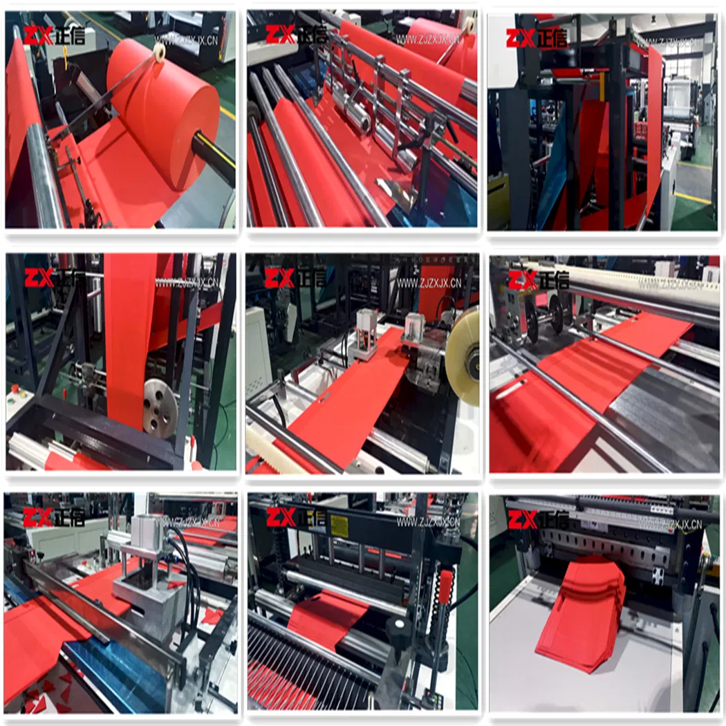 Efficient Non Woven Handle Cubic Bag, Food Processor Bag, Nonwoven Fabric Bag/Customized Bag, Square Bottom Paper Shopping Bag Making Machine with High Quality