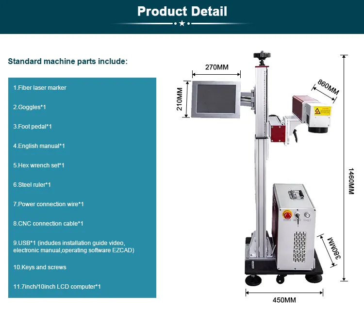 Factory Direct High Speed Intelligent Wholesale Price CO2 Laser Marking Machine