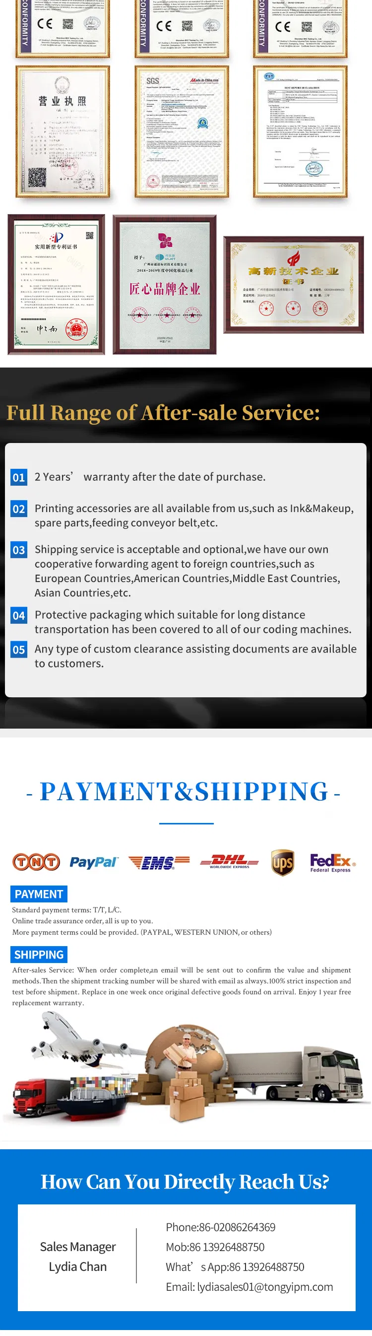 Factory Price Multi Launguage Handjet Printer Wl100 Portable Printer Date/Barcode Printer