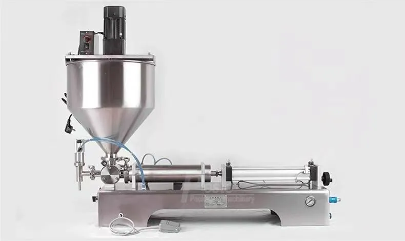 Factory Price Semi Auto Mixing Sauce Products and Oil Products Filling Machine