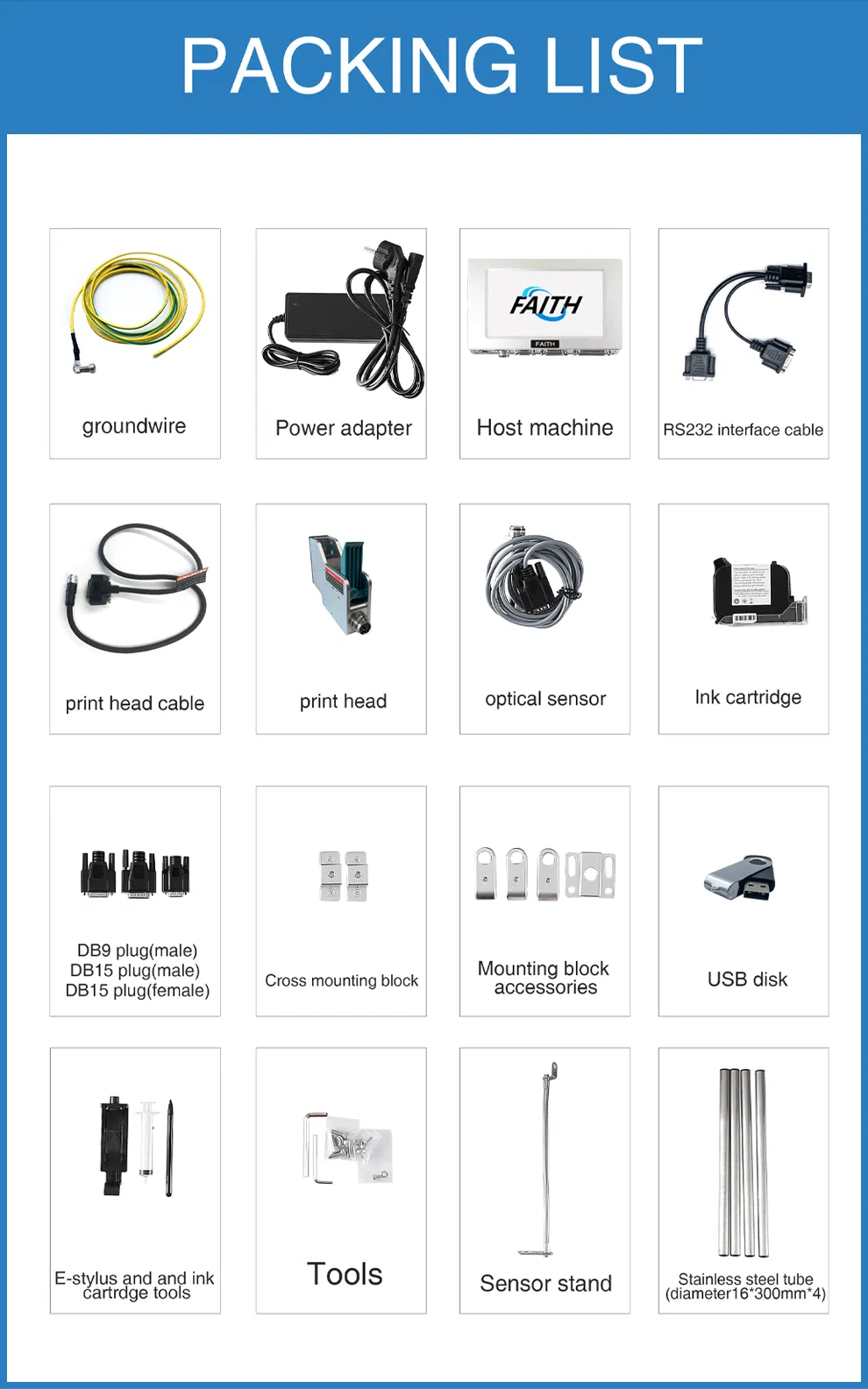 Faith Quick Dry Top Quality Online Industrial Inkjet Printer Machine