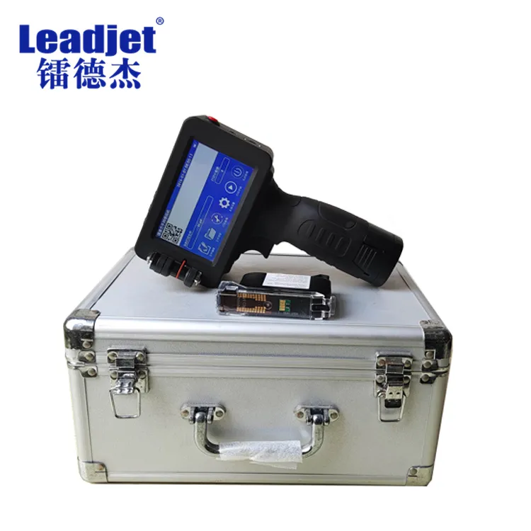 Fast Dry Ink Handheld Inkjet Printer 1-12.7mm Character Height /Batch Number Date Coding Machine