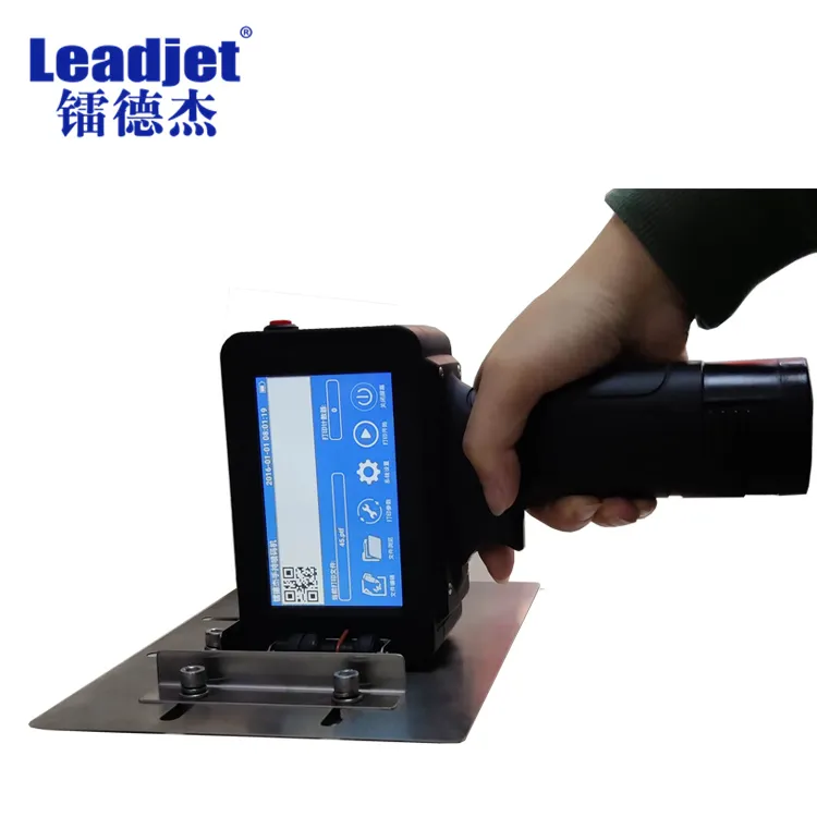 Fast Dry Ink Handheld Inkjet Printer 1-12.7mm Character Height /Batch Number Date Coding Machine